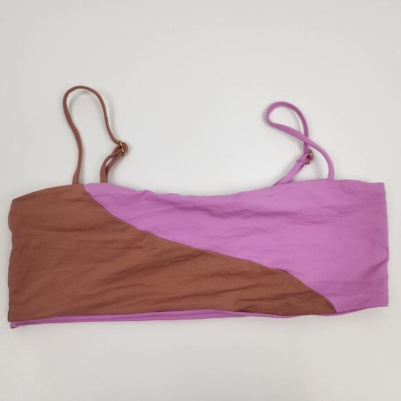L*Space Ari Bikini Top in Pink Brown Size XL NWT - Picture 1 of 4